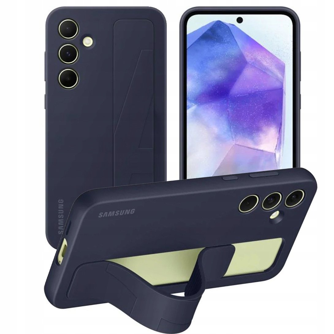 Tenké pouzdro silikonové stojánkem Samsung pro Galaxy A55 5G case kryt