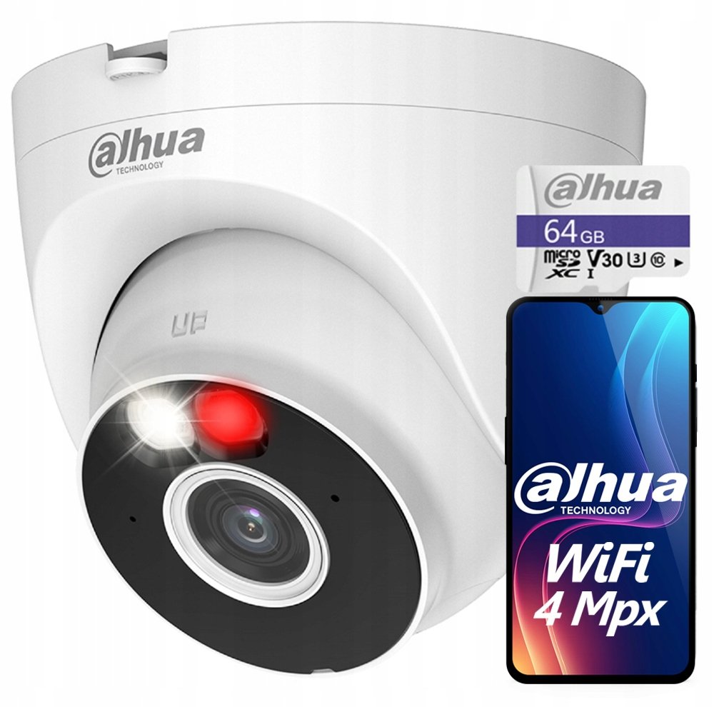 Monitorovací sada Dahua 4MPx 4 Dual Light Kamery Aktivní odpuzování