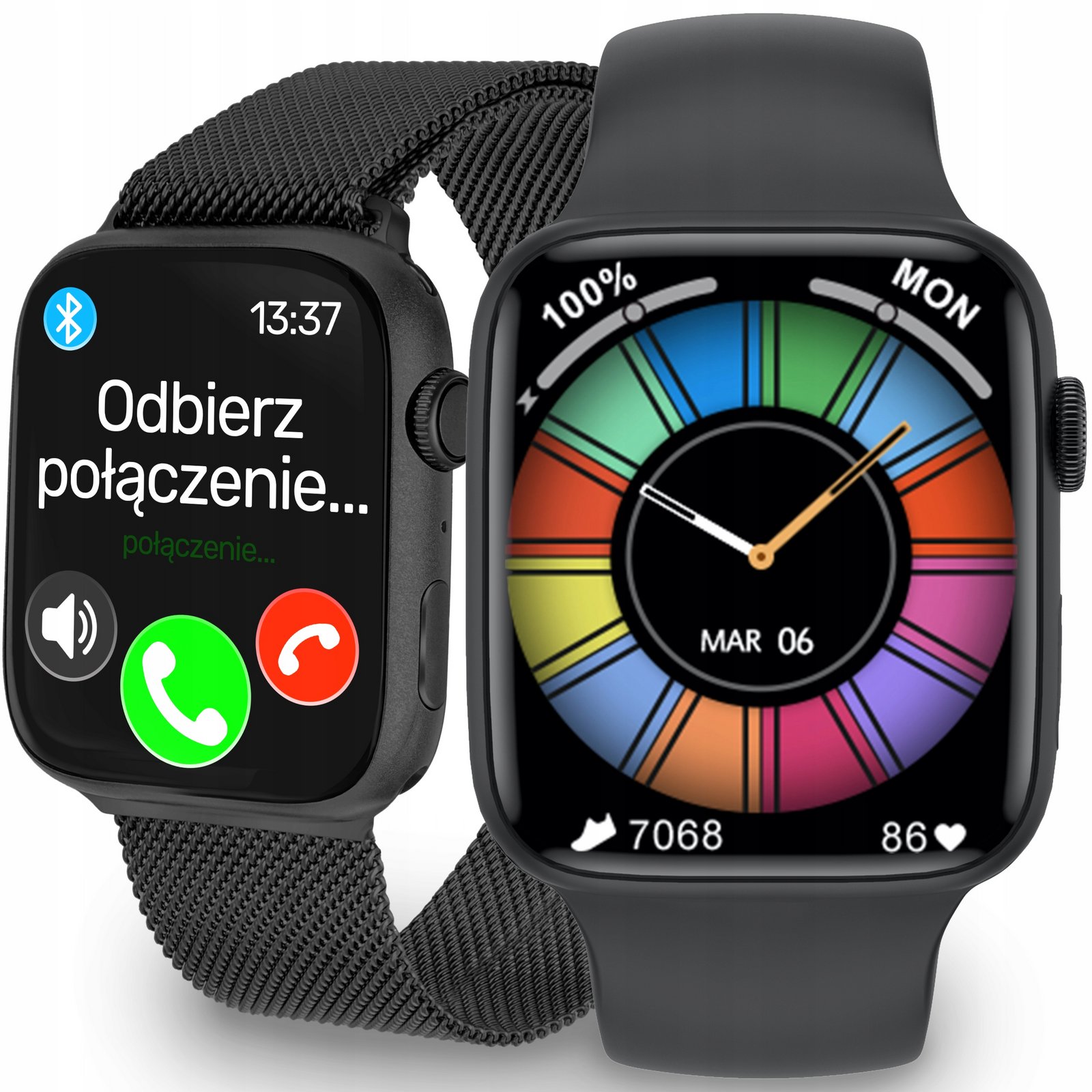 Chytré Hodinky Pánské Hodinky A Dámské Hovory Sport Kroky Puls Polské Menu