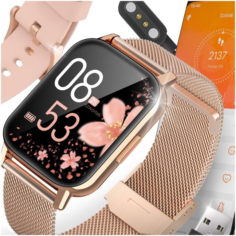 Smartwatch Dámské hodinky Přijímání Hovorů Polské Menu 2 Volání