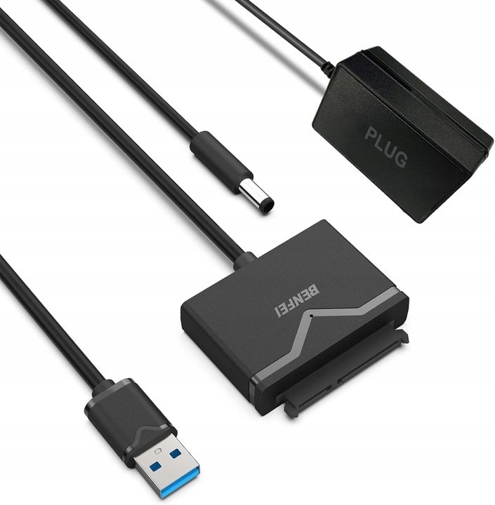Benfei Kabel Sata na Usb 3.0, adaptér pevného disku Hdd Ssd