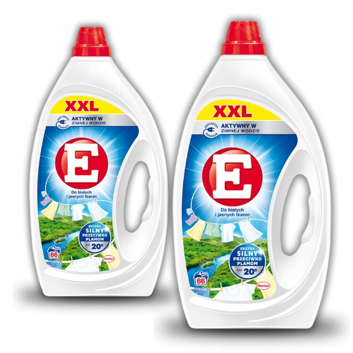 E Gel pro praní bílých a světlých tkanin XXL 2,97L 66 Praní x2