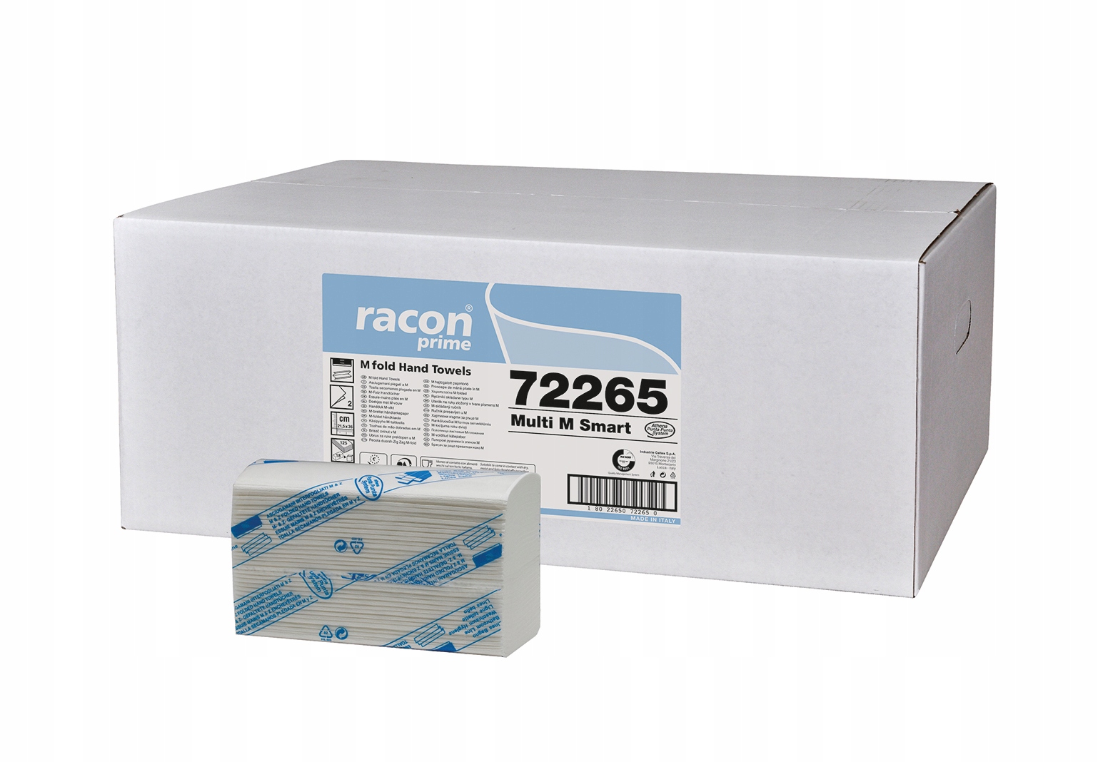 Papírové ručníky Celtex Racon Prime 4-panelové 21,5x36cm, 2250 Ks TORK-H2