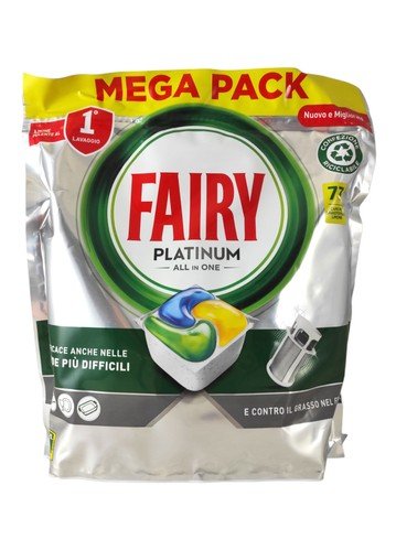 Kapsle na praní Fairy Platinum Lemon 73 kusů