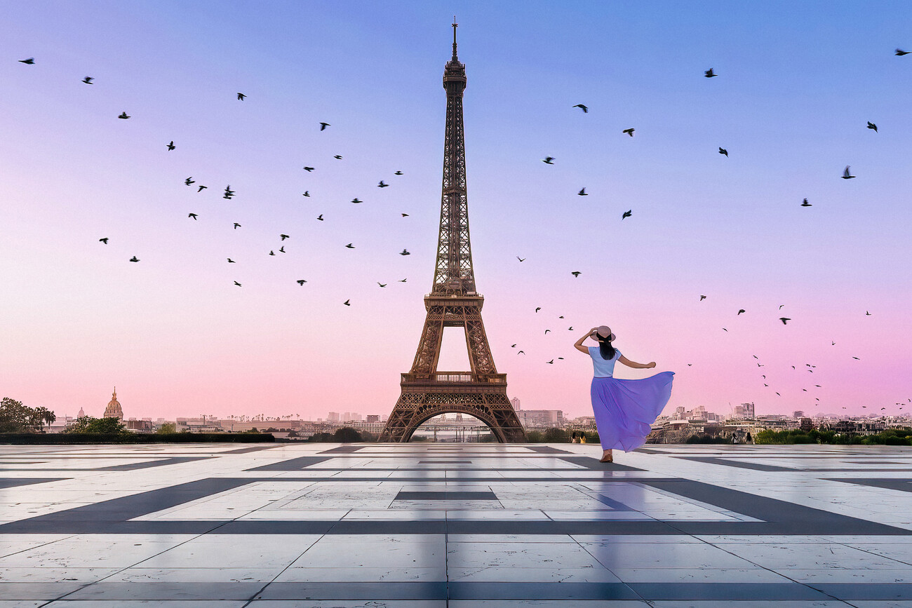 Kenneth Zeng Umělecká fotografie Good Morning Eiffel, Kenneth Zeng, (40 x 26.7 cm)