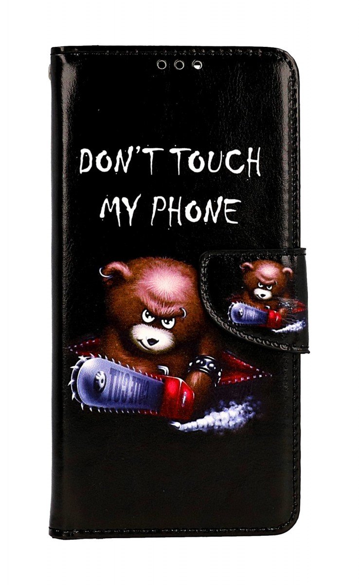 Pouzdro TopQ Motorola Edge 40 knížkové Don't Touch méďa 121327