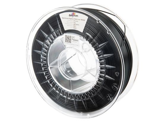 Tisková struna (filament) Spectrum Nylon PA6 Low Warp 1.75mm BLACK 1kg, 80891