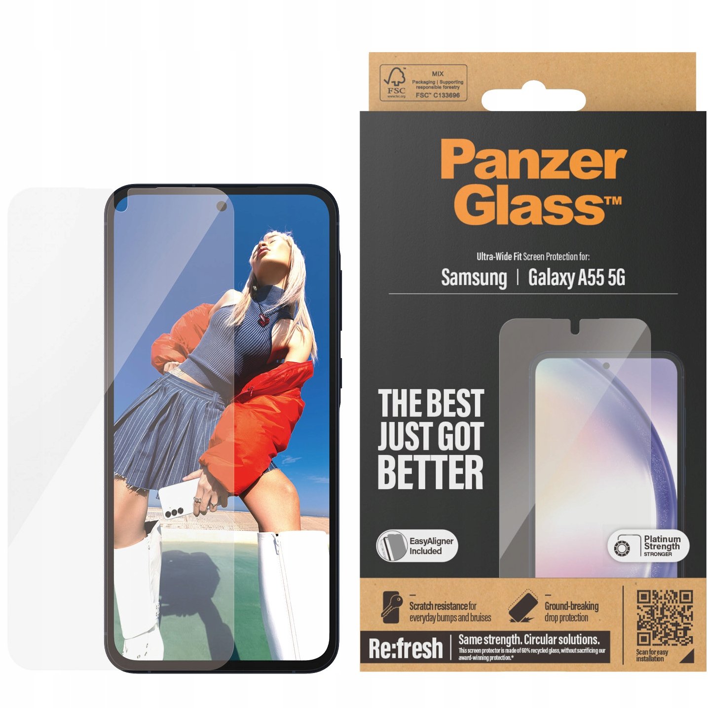 PanzerGlass ochranné sklo pro Samsung Galaxy A55