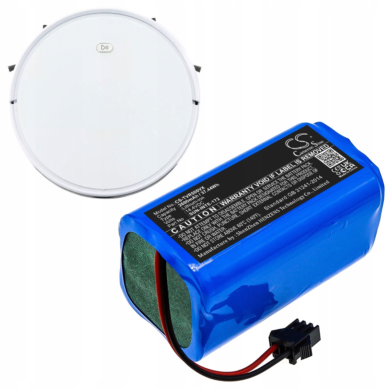 Baterie t. SUN-INTE-273 SUN-INTE-172 pro Tesvor Simum Hobot Tesla