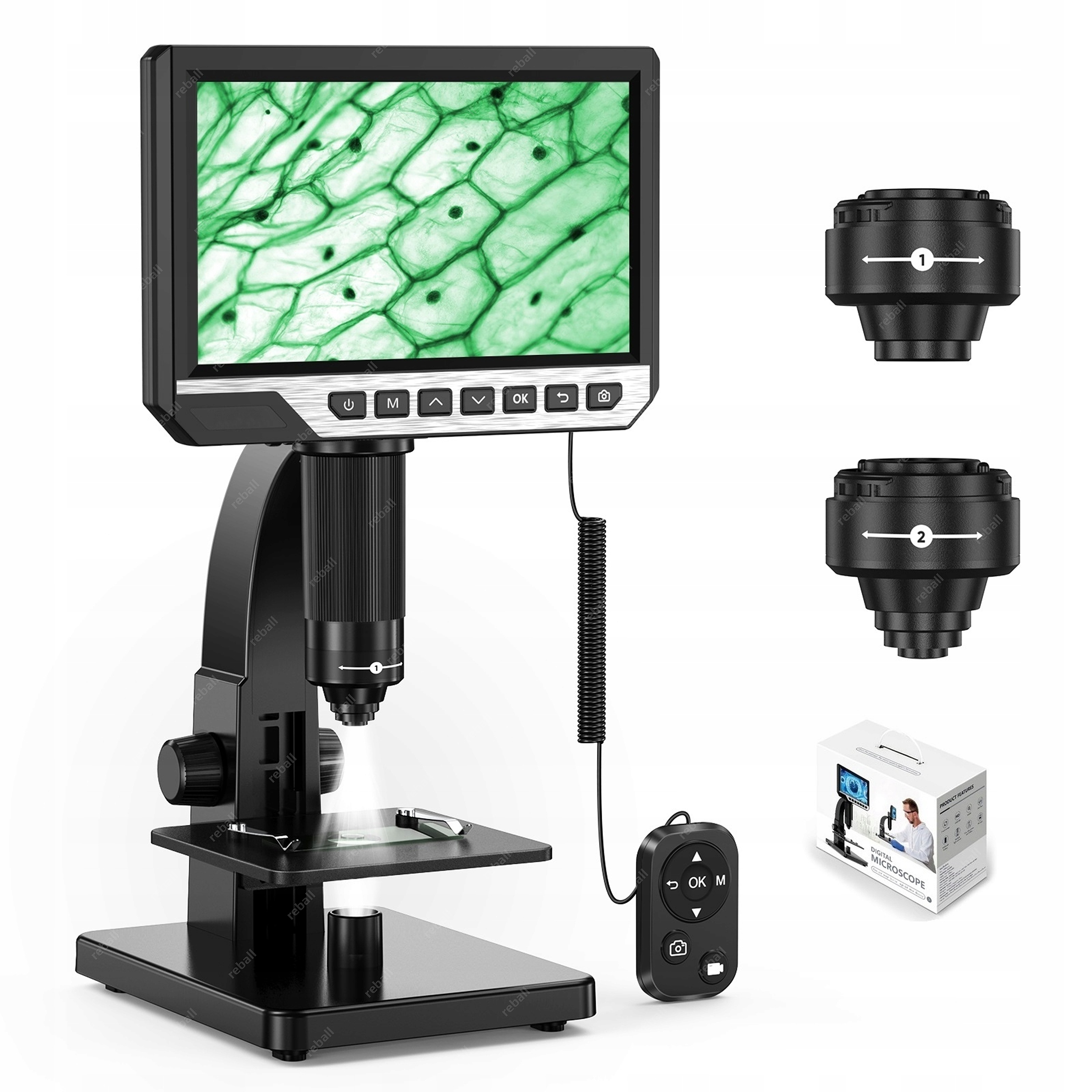 Digitální Mikroskop Inskam 315 Kamera 12MP Hd 2000x LCD 7