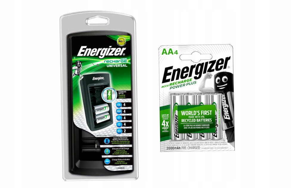 Nabíječka Energizer 4 baterií R6 Aa 2000mAh