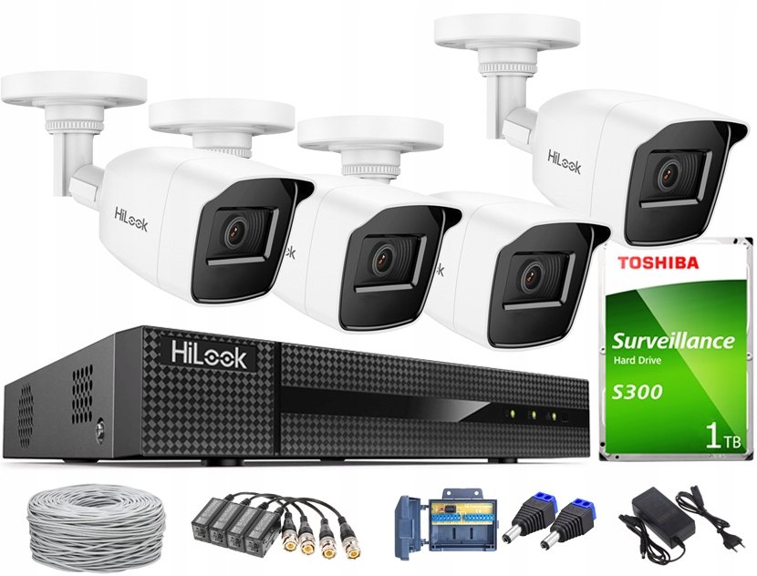 Monitorovací sada Hikvision CCTVKIT-TVICAM-B5M(x4) +DVR-4CH-5MP-AHD