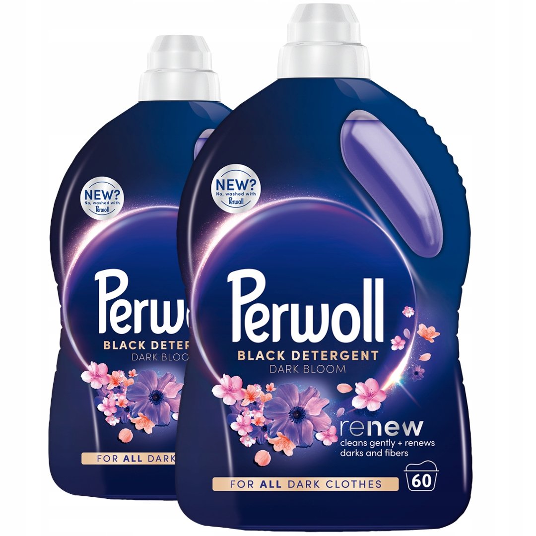 Perwoll Renew Dark Bloom Tekutý prací prostředek na tmavé prádlo Set 6l 120 Praní