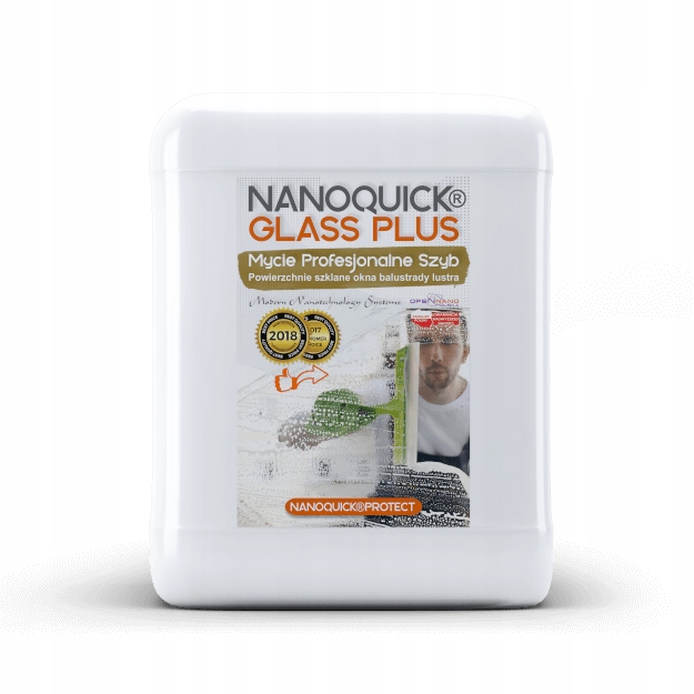 Profesionální kapalina do skel Balustrad Fasádní vitrýna Nanoquick Glass Plus