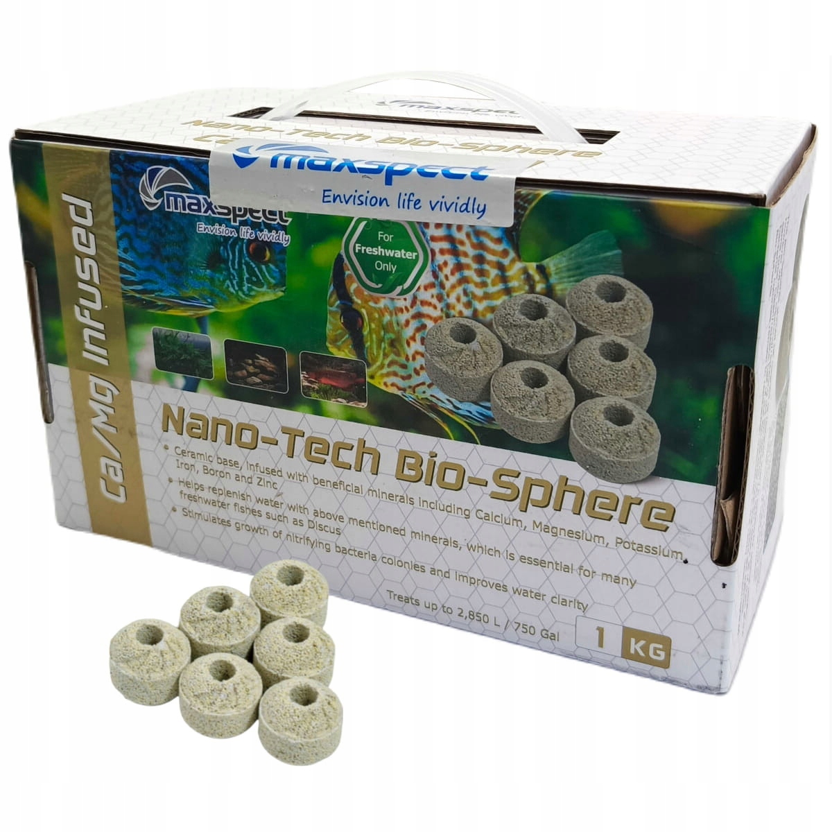 Maxspect Nano-Tech Bio-Sphere Ca/Mg 1kg Biologická vložka do filtru