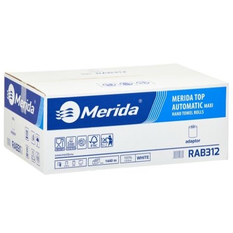 Papírové ručníky v roli s adaptorem Merida Top Automatic Maxi RAB312