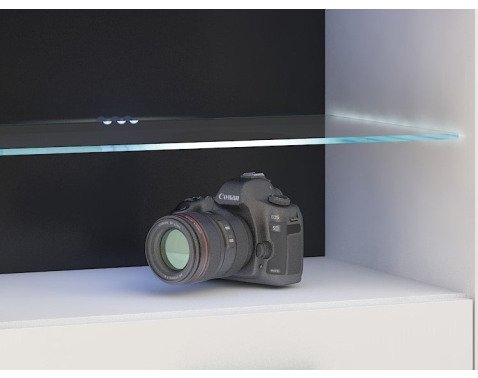 Sada LED osvětlení pro skleněné police (6 ks) bílé