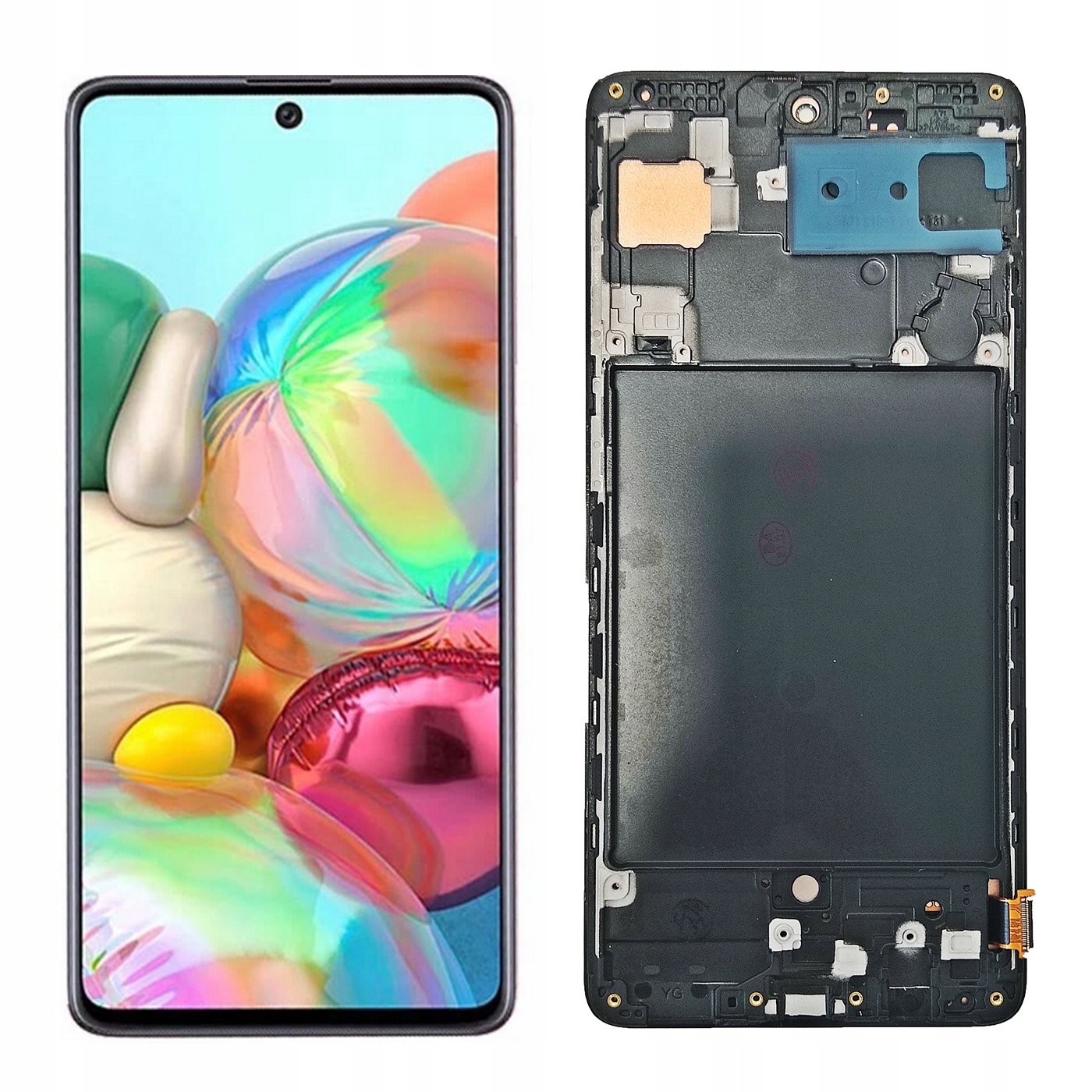 LCD Displej Pro Samsung A71 Incell Rámeček