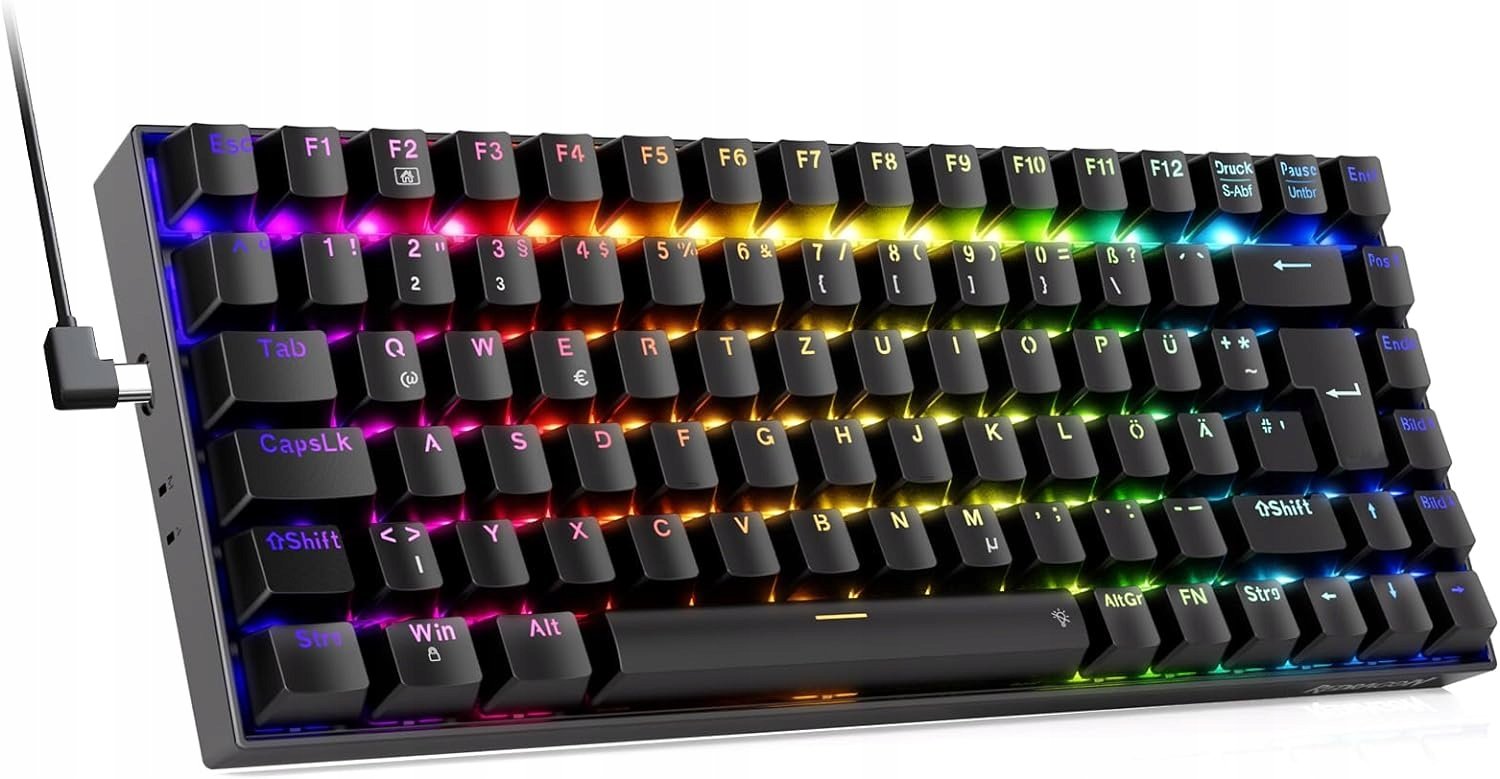 Redragon herní mechanická klávesnice Rgb 75% Hot Swap Qwertz