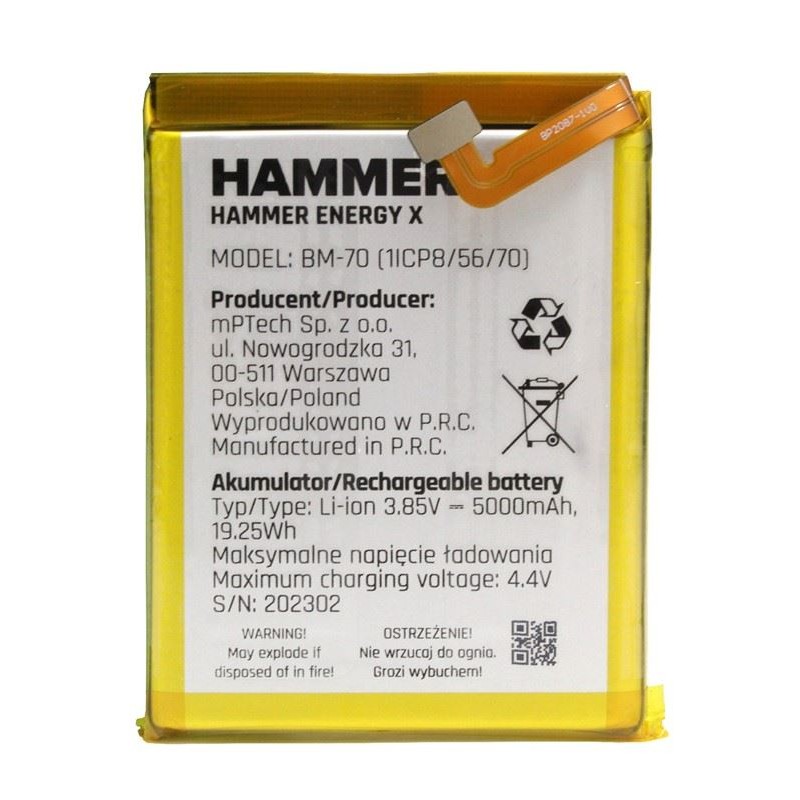 Baterie pro myPhone Hammer Energy X BM-70 originál
