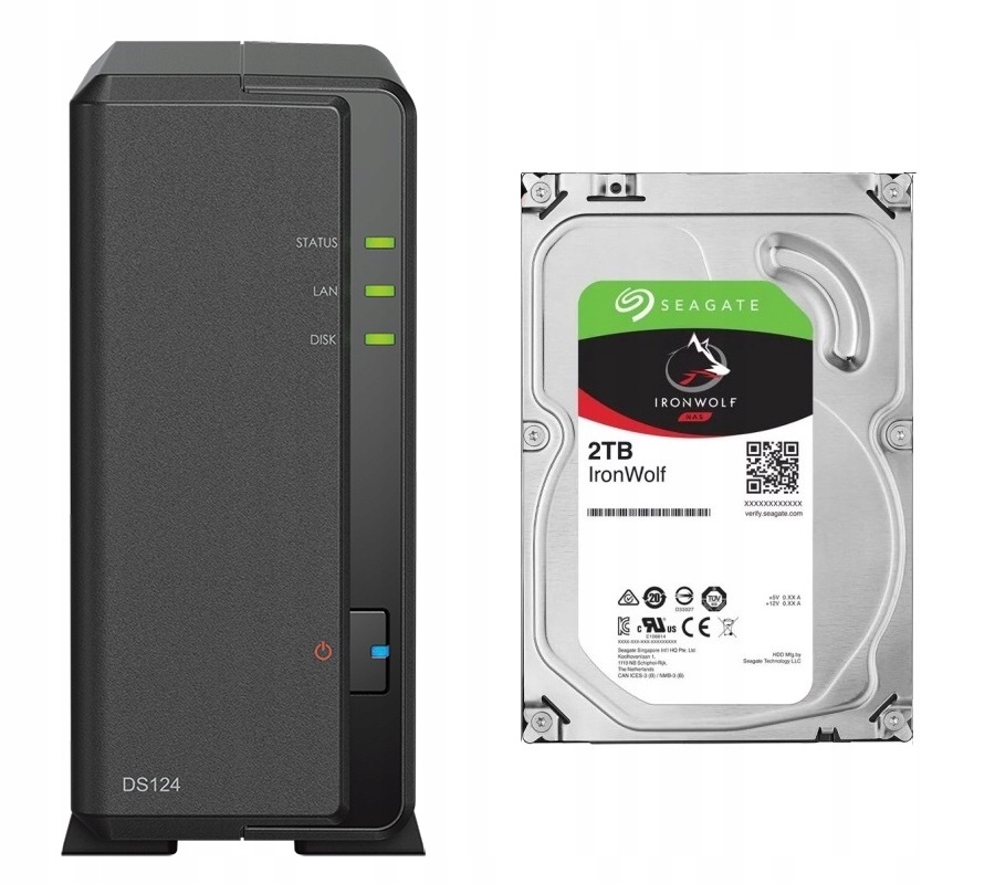 DS124 2TB Seagate IronWolf souborový server