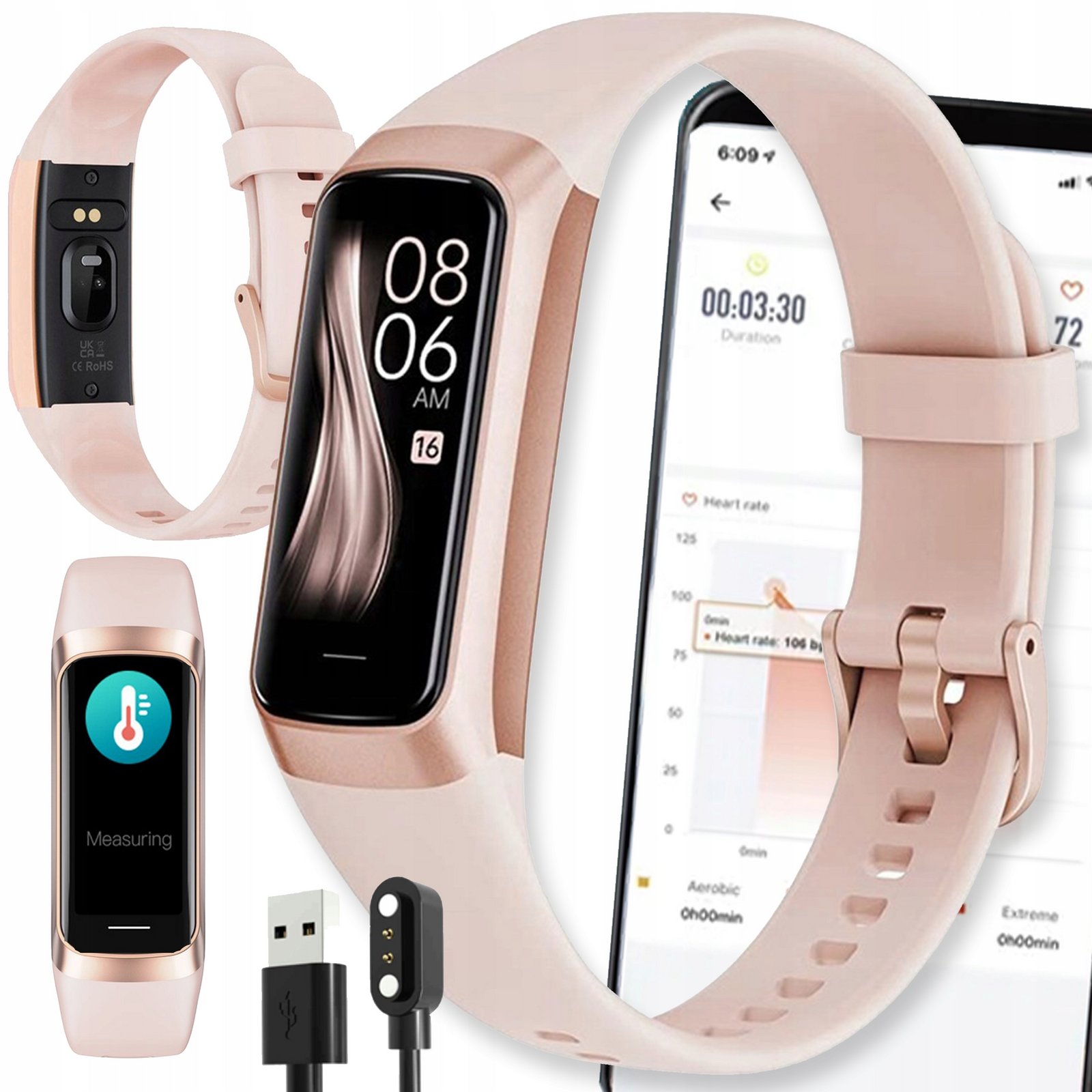 Chytré Hodinky Smartband cs Menu Polské Smart Watch Pánské Dámské Puls