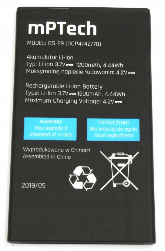 Nová výkonná baterie MyPhone Maestro+ BS-29 1200mAh