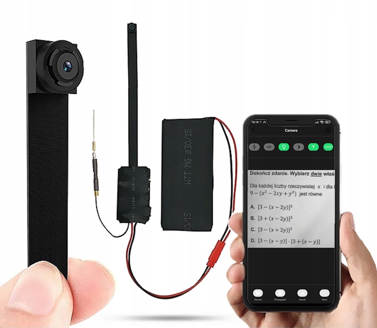 Mini Špionážní Kamera Skrytá Ip Wifi Náhled Na Text Na Zkoušku