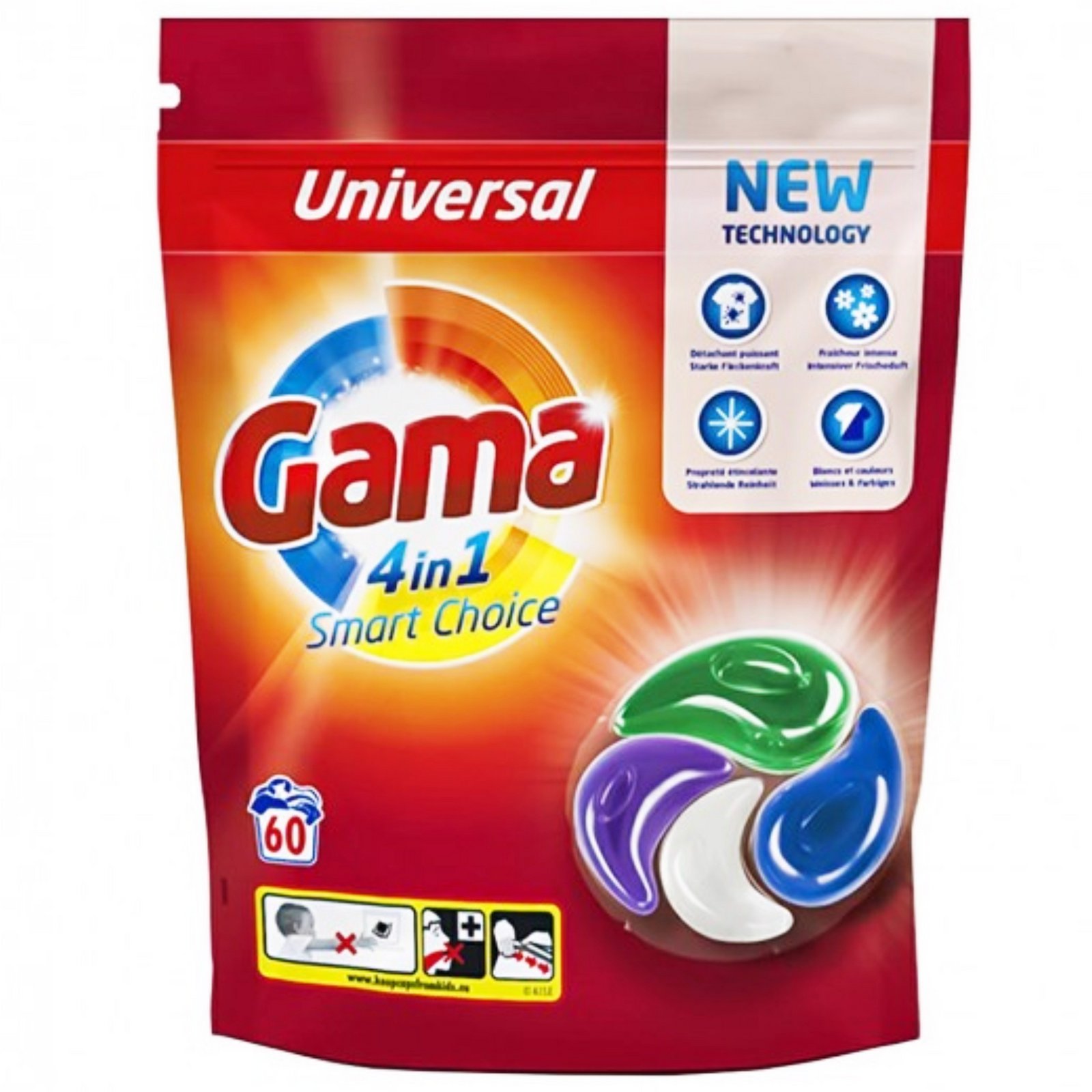 Gama Universal Kapsle Na Praní Univerzální 60ks