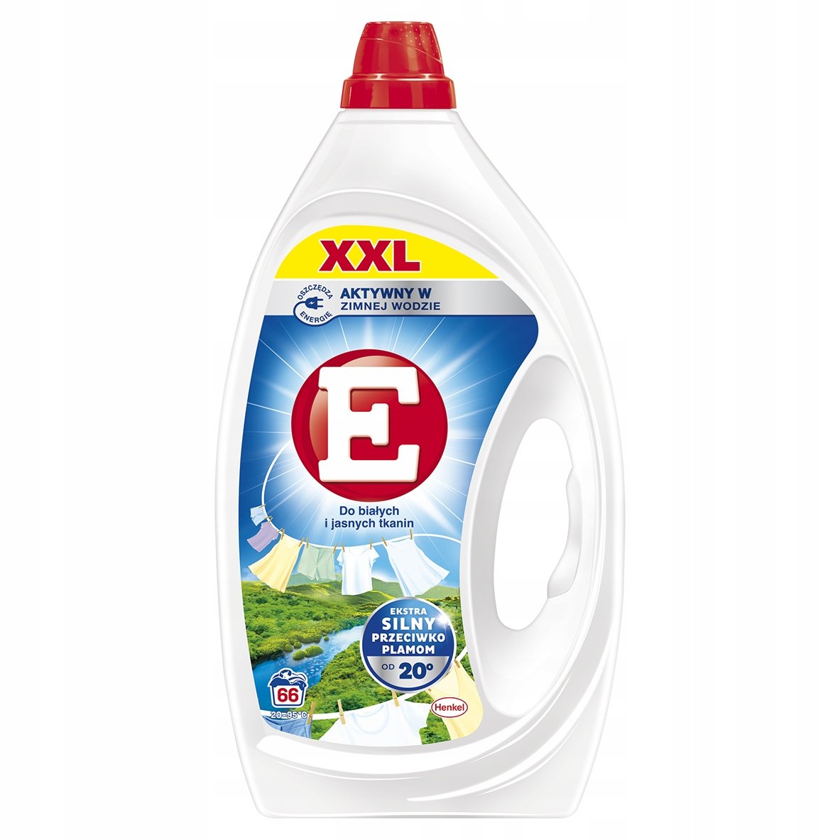 E Gel pro praní bílé a světlé tkaniny XXL 2,97L 66 praní