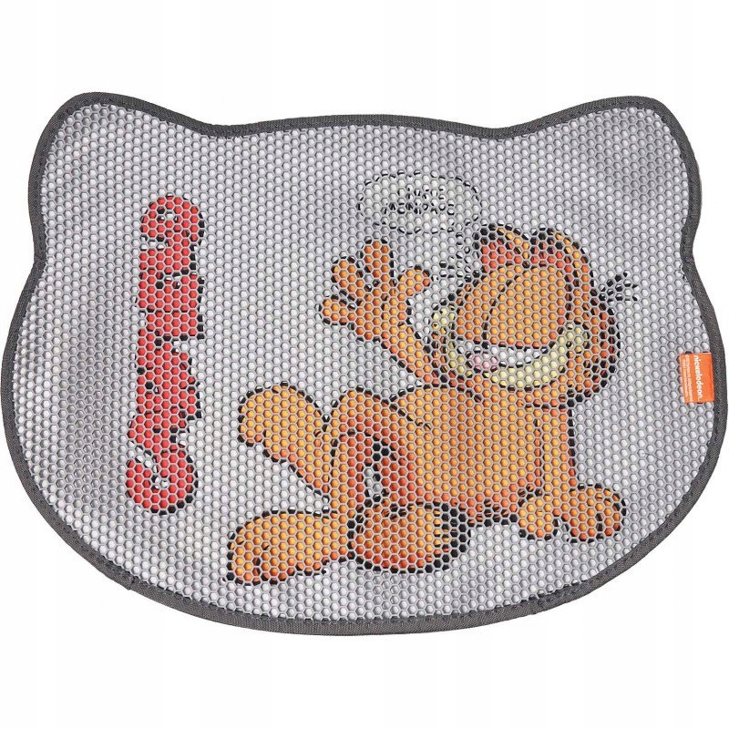Garfield, dvouvrstvá podložka pod záchod, šedá, 58,5x44cm