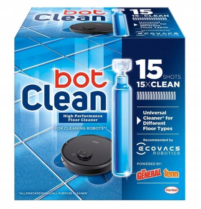 BotClean, Univerzální čisticí prostředek na podlahy pro roboty, 15x18ml
