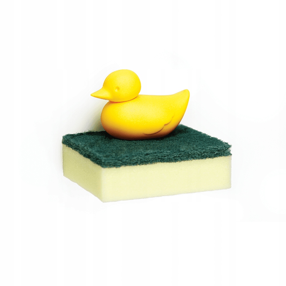 Držák na houbičku plastový žlutý Qualy Duck