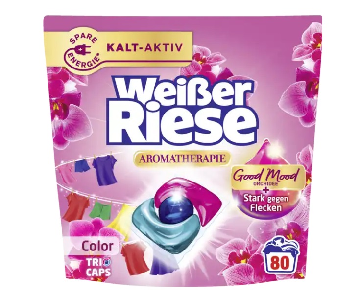 Kapsle na praní Weisser Riese Aromatherapie Color 80 szt.DE