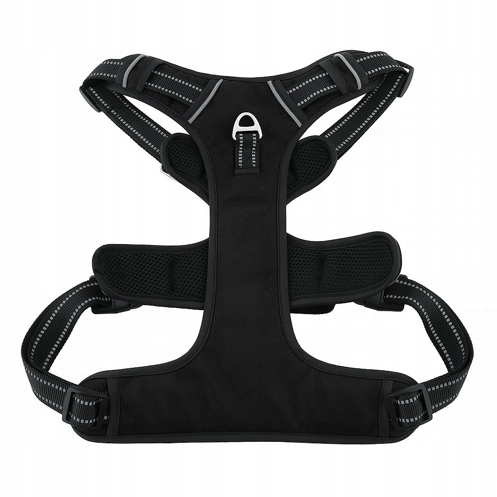 Huggy Doggy Postroj pro psy černý typ guard easy walk Buldok Mops L