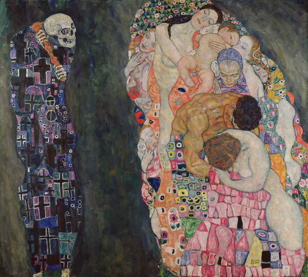 Klimt, Gustav Klimt, Gustav - Obrazová reprodukce Death and Life, (40 x 35 cm)