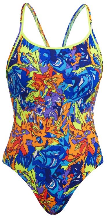 Funkita Mixed Mess Diamond Back One Piece S - UK32