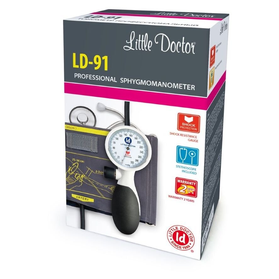 LITTLE DOCTOR Tonometr aneroidní LD-91 1 hadičkový + fonendoskop