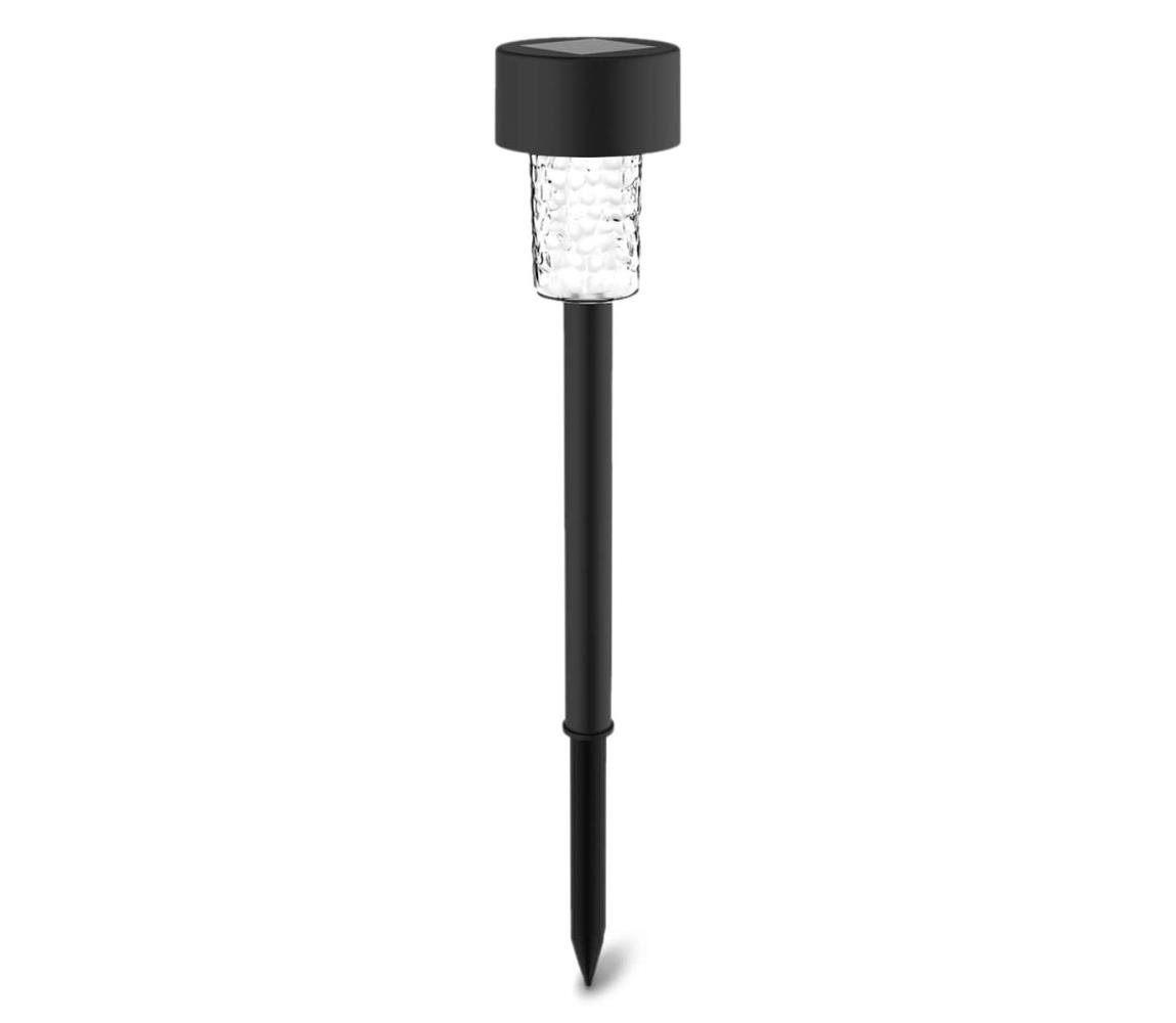 B.V.  - LED Solární lampa LED/0,06W/2V 32,7 cm 6500K IP44 černá