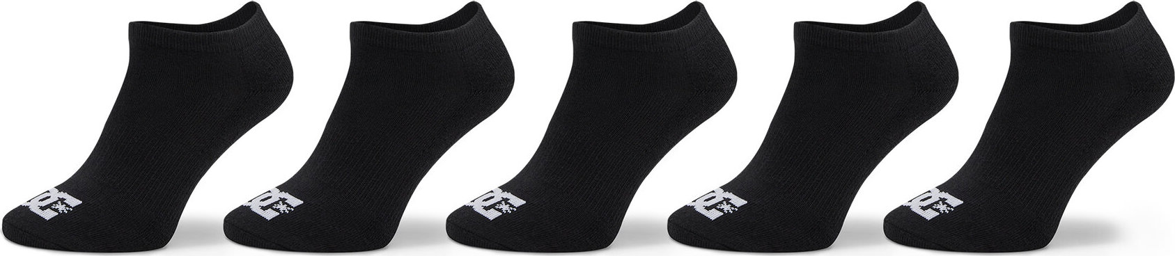 Sada 5 párů pánských nízkých ponožek DC Spp Dc Ankle 5Pk ADYAA03188 Black KVJ0