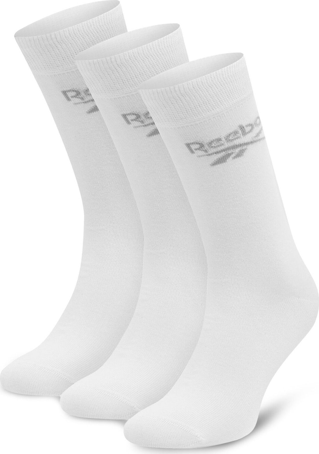 Sada 3 párů vysokých ponožek unisex Reebok R0367-SS24 (3-pack) Bílá