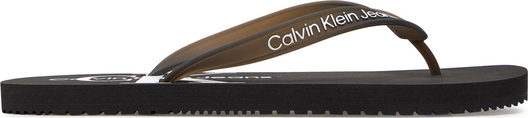 Žabky Calvin Klein Jeans Beach Sandal Monogram Tpu YM0YM00838 Black BDS