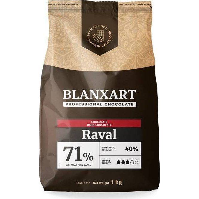 Blanxart Pravá hořká čokoláda Raval 71% (1 kg) - dortis