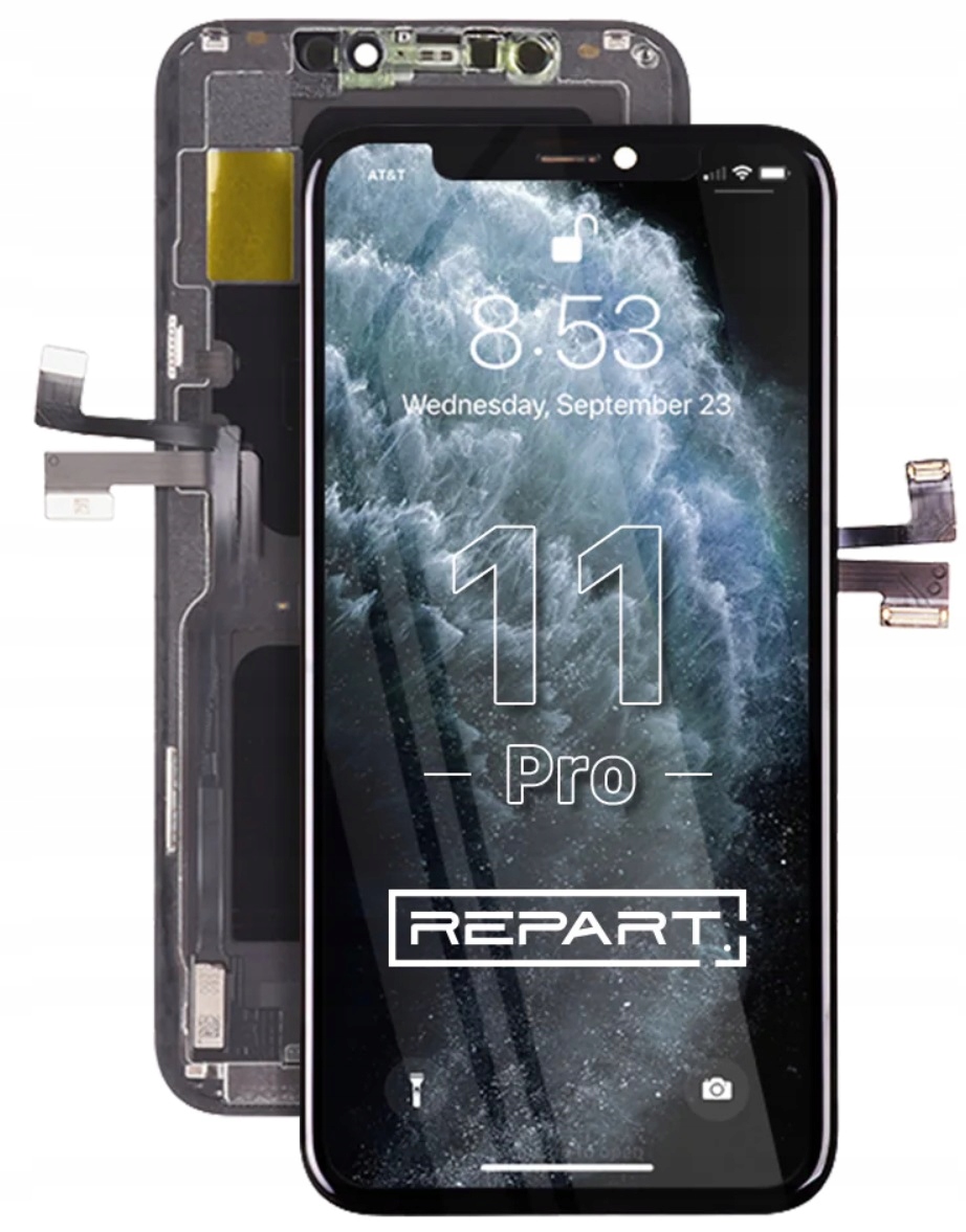 Repart LCD dotykový displej digitizér pro iPhone 11 Pro Soft Oled