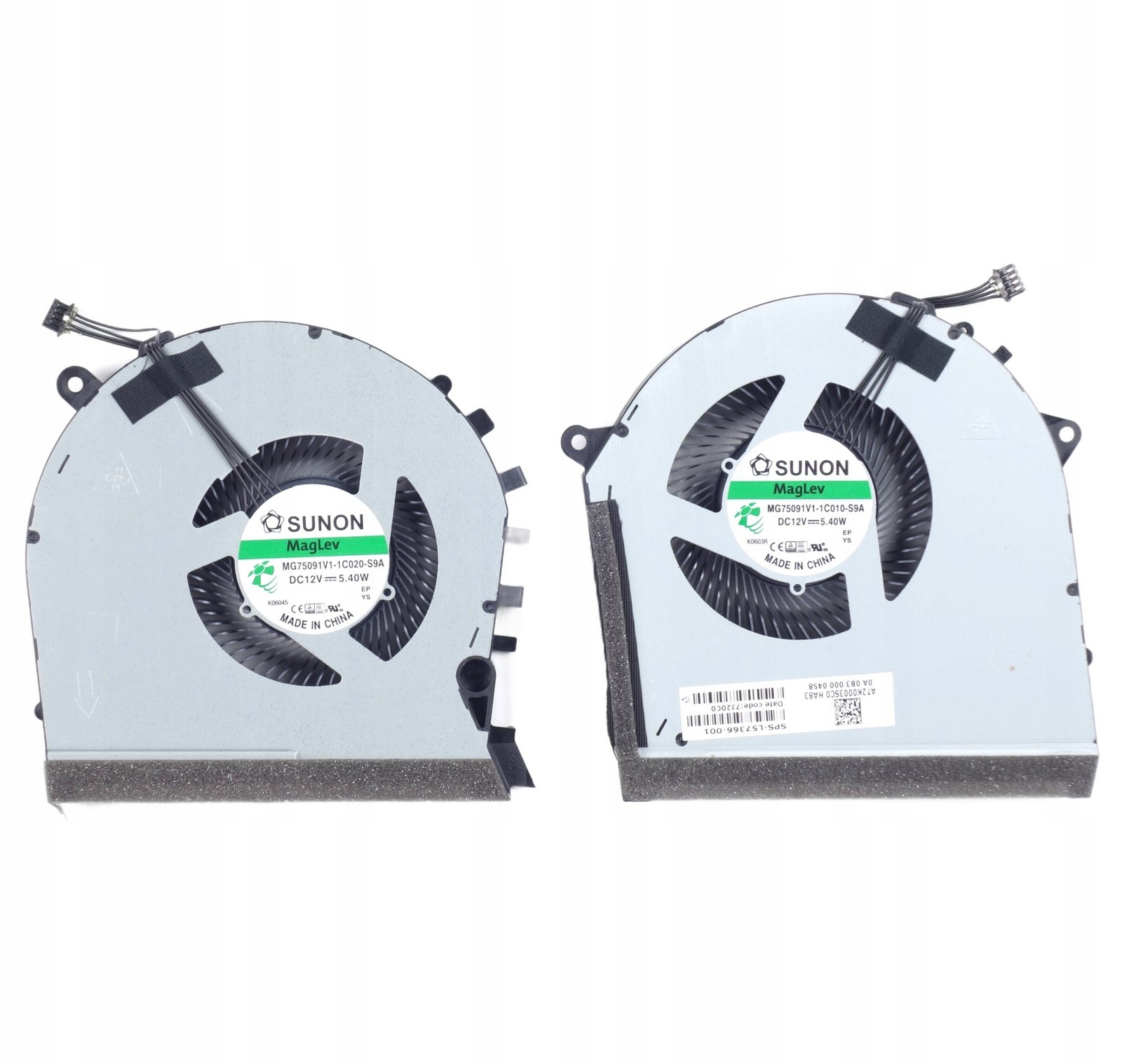 Ventilátory pro Hp Omen 17-CB Gtx Cpu Gpu 11.5mm L57366-001 L57367-001