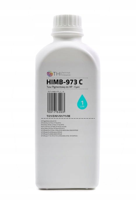 Thi Ink-mate Pigmentový inkoust Hp HIMB973 Cyan 1l