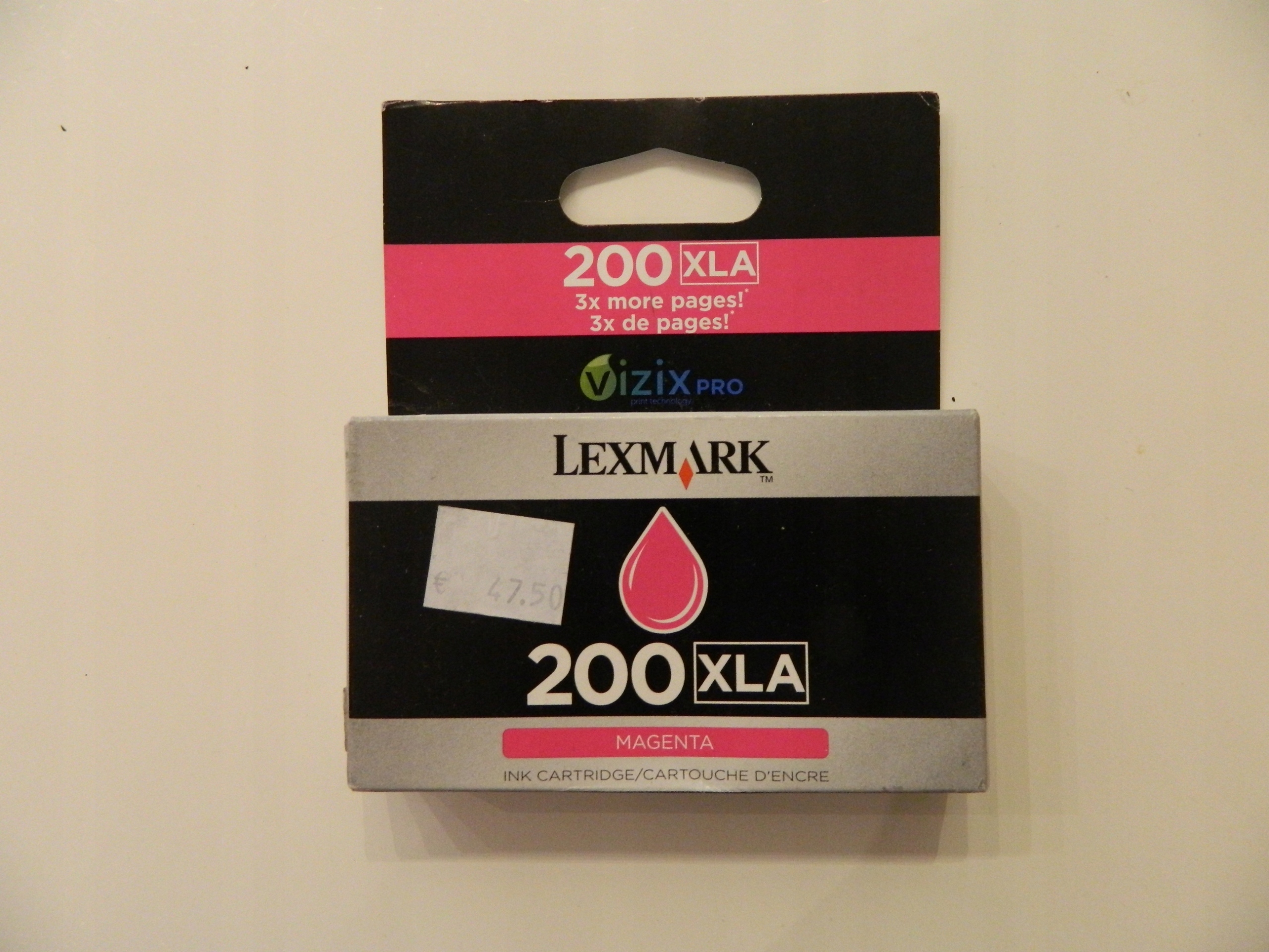 Inkoust Lexmark 200XLA Magenta 14L0199 Originál