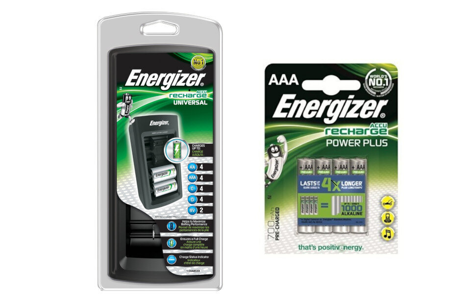 Univerzální nabíječka Energizer +4 baterie R03