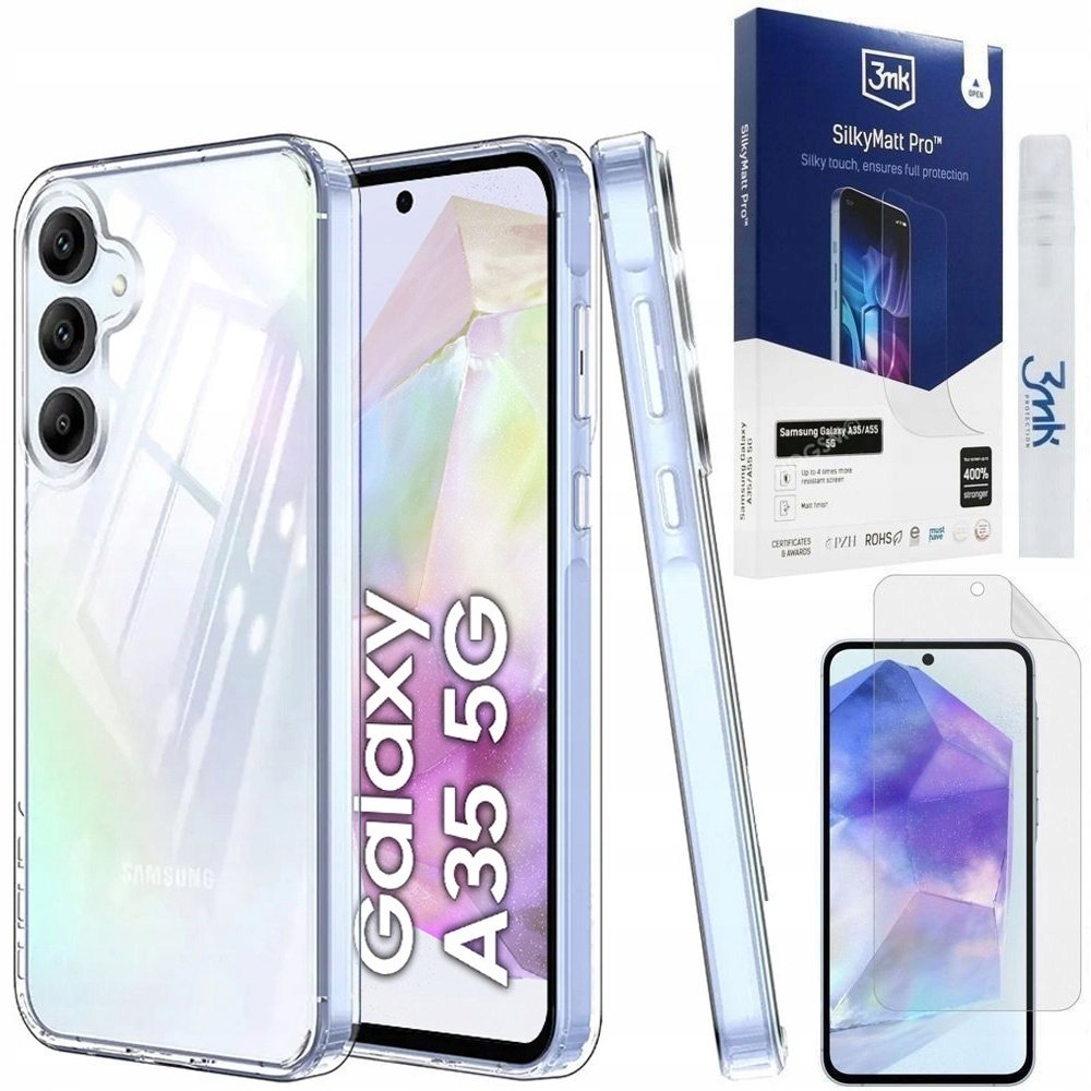 Pouzdro Forcell Protect Case Clear 2x Spigen pro Samsung Galaxy A35 5G