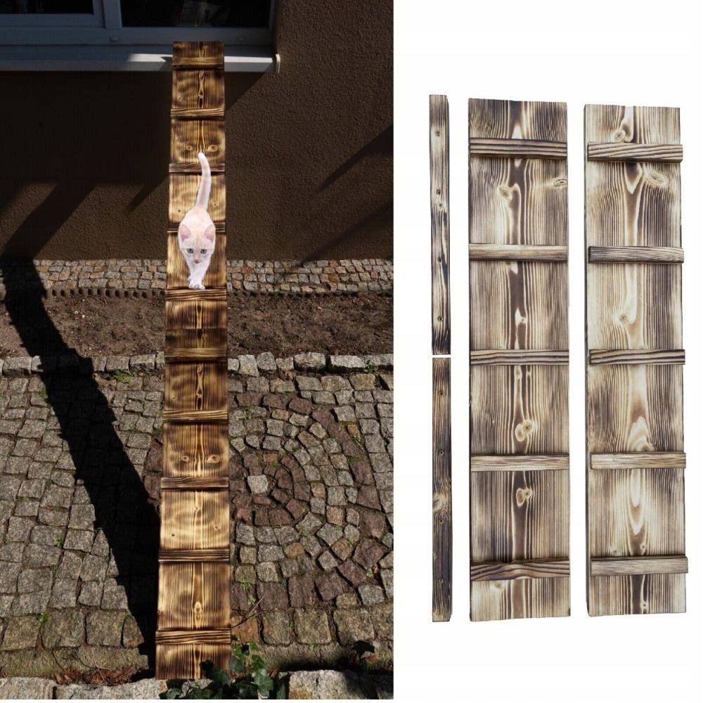 Žebřík Dřevěné Schody Pro Kočky 5M Háčky